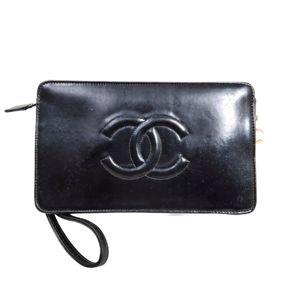 CHANEL Classique Leather Clutch - Picture 1 of 9